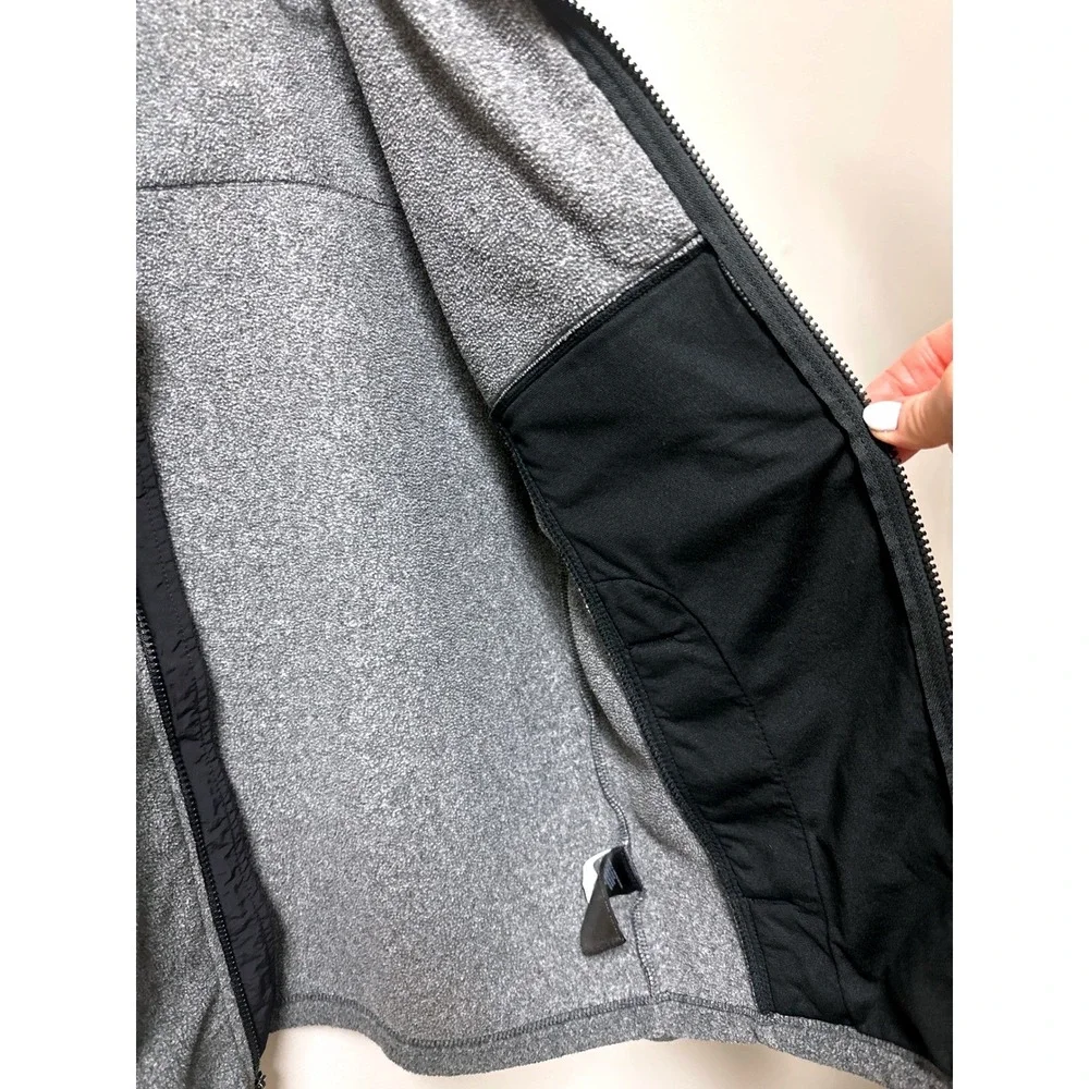 The North Face Men’s Denali Polartec Fleece Jacket Gray‎ Black Full Zip Small